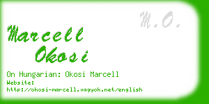 marcell okosi business card
